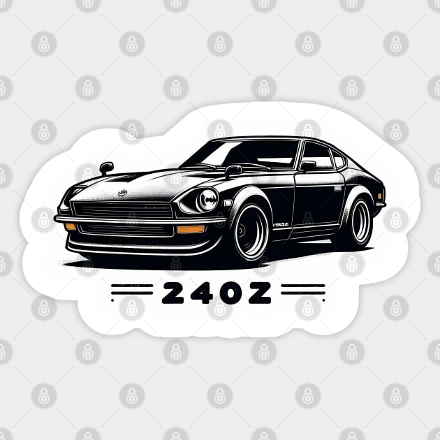 Nissan 240z Sticker by TaevasDesign